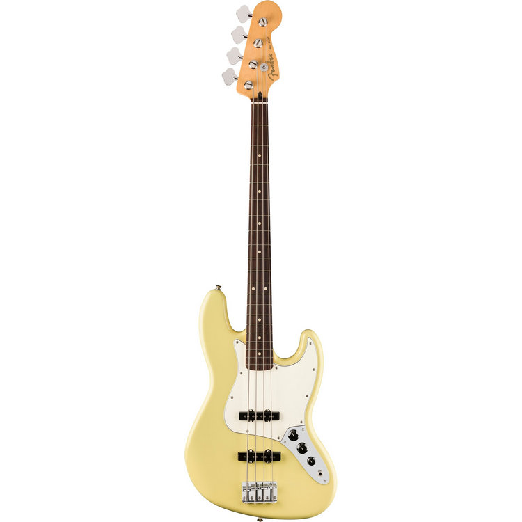 Fender Player II, Jazz Bass, Rosewood Fingerboard, Hialeah Yellow, Bajo Eléctrico