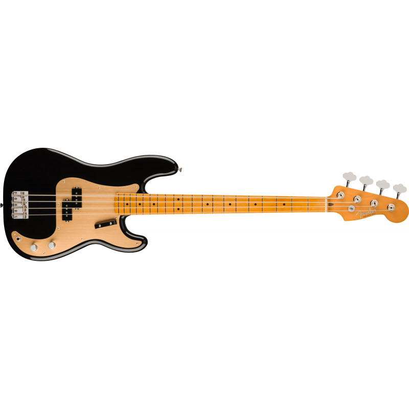 BAJO ELÉCTRICO FENDER VINTERA II 50S P CON MÁSTIL DE ARCE EN COLOR NEGRO